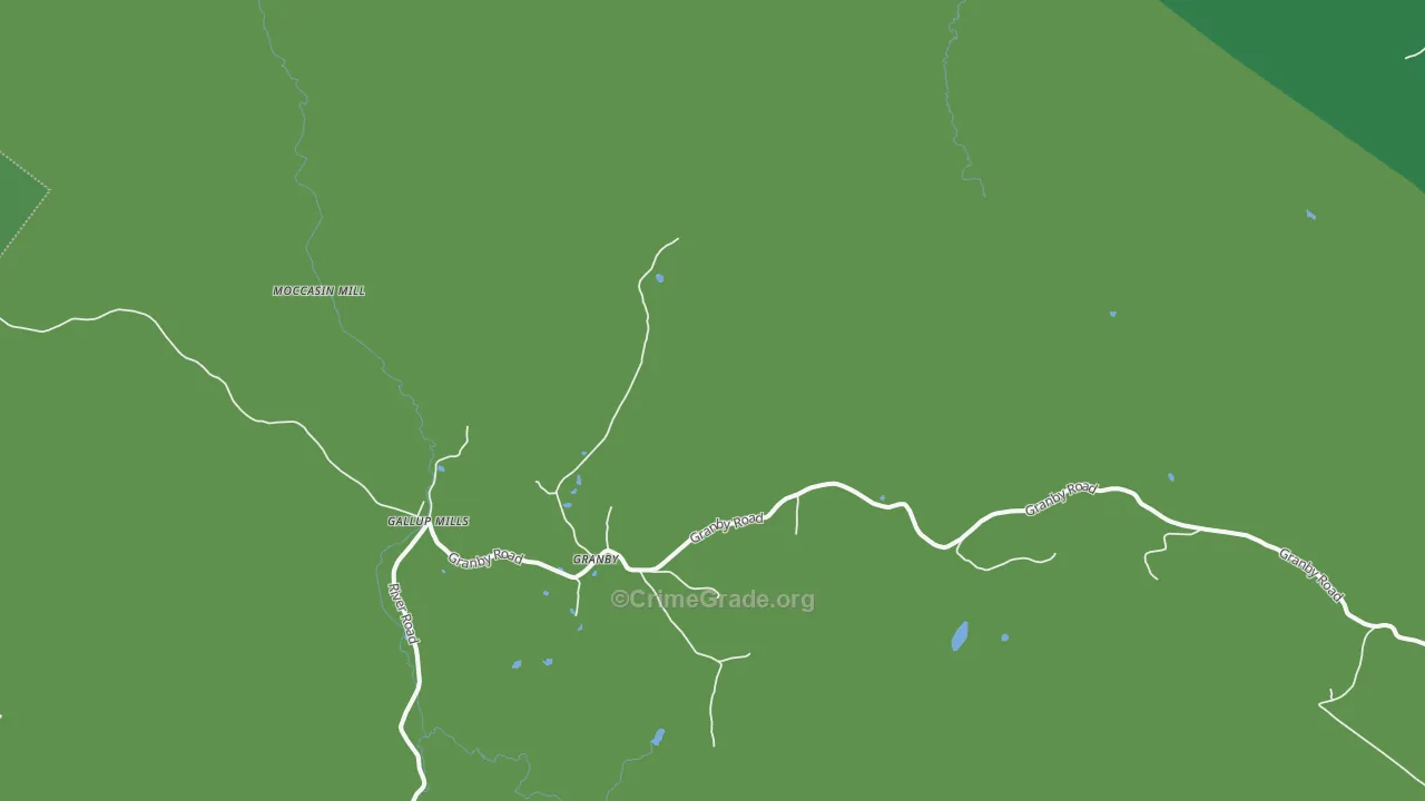 Granby, VT Map of Vehicle Theft Rates
