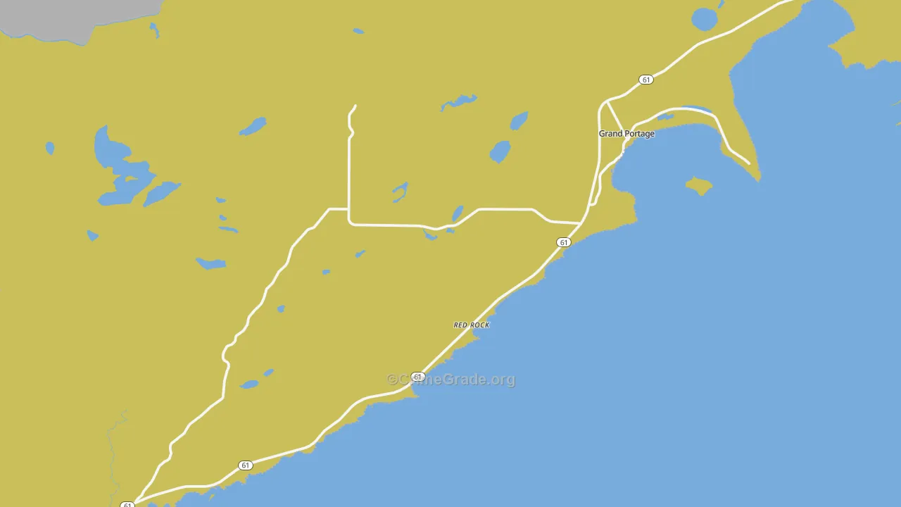 Grand Portage, MN Map of Vehicle Theft Rates