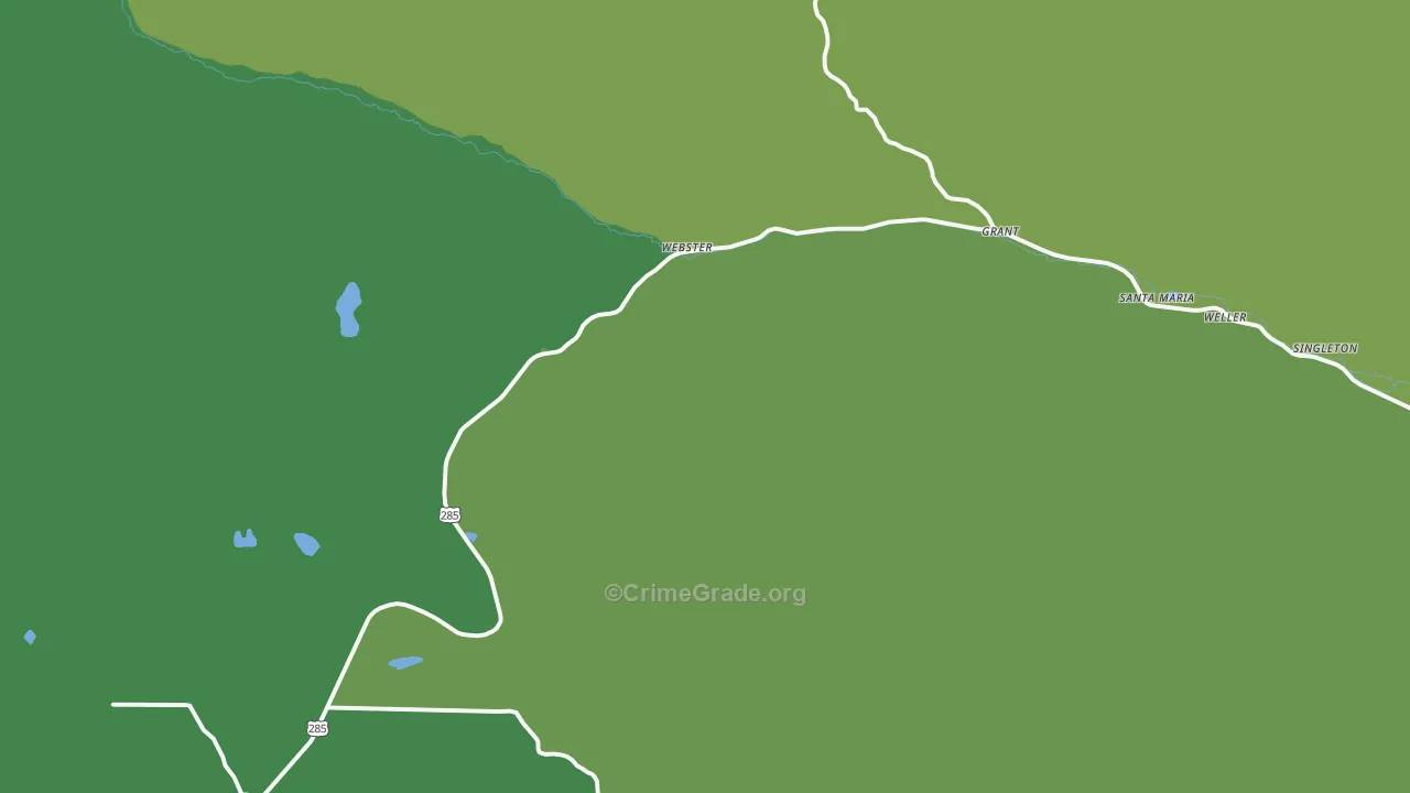 Grant, CO Map of Vehicle Theft Rates