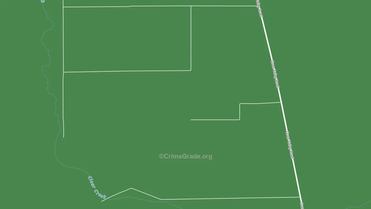 Grass Valley, NV Map of Vehicle Theft Rates