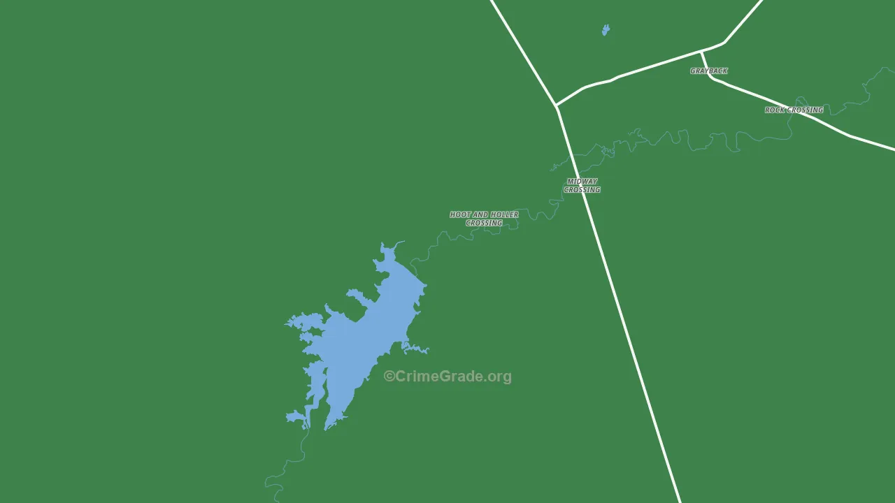 Grayback, TX Map of Vehicle Theft Rates