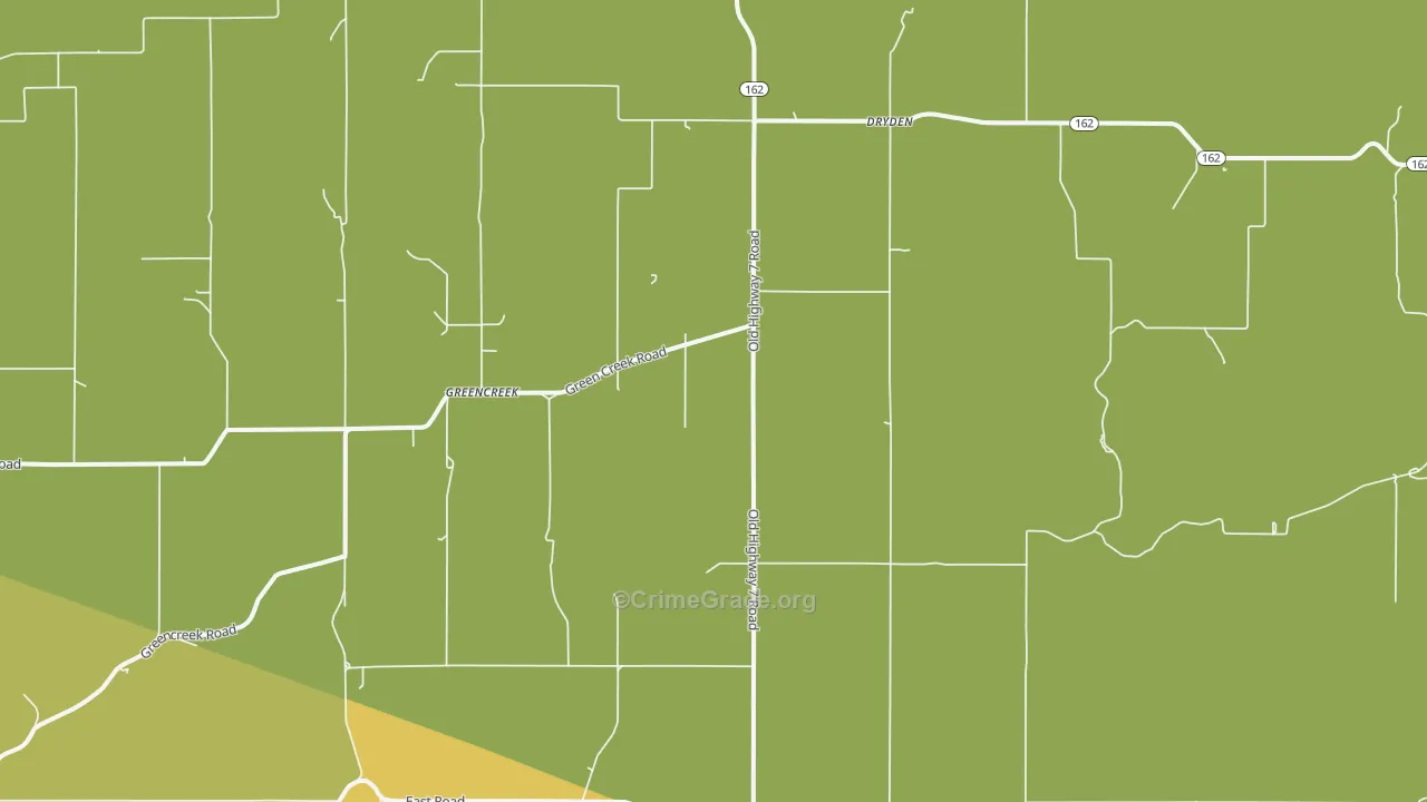 Greencreek, ID Map of Vehicle Theft Rates