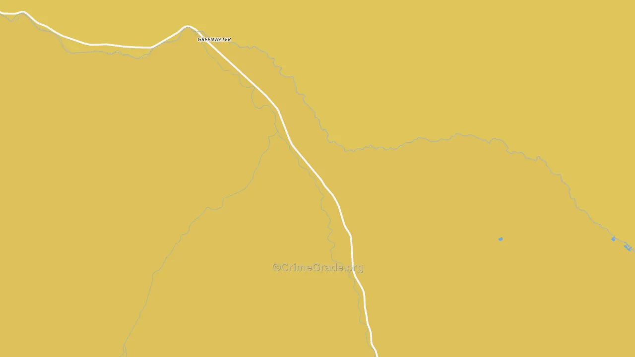 Greenwater, WA Map of Vehicle Theft Rates