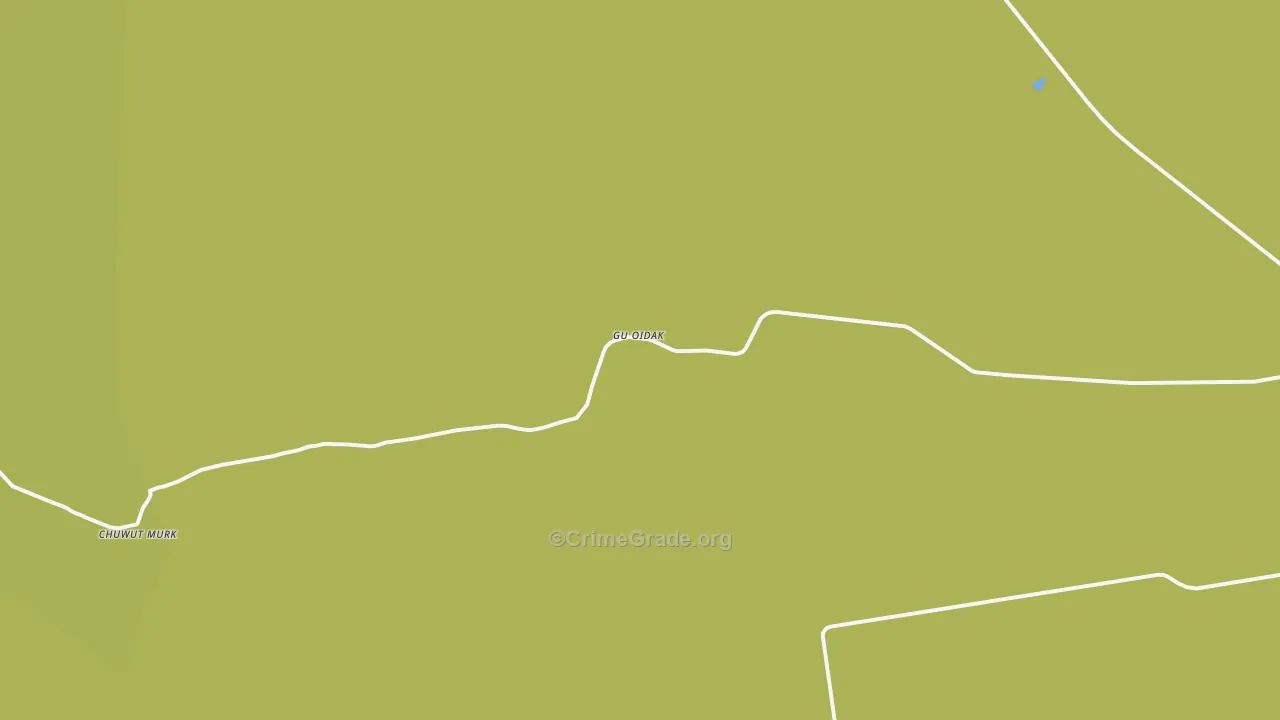 Gu Oidak, AZ Map of Vehicle Theft Rates