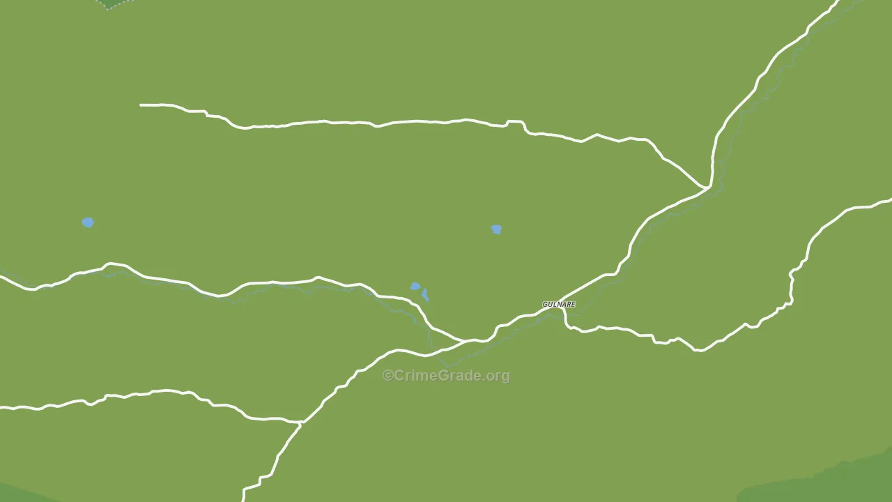 Gulnare, CO Map of Vehicle Theft Rates