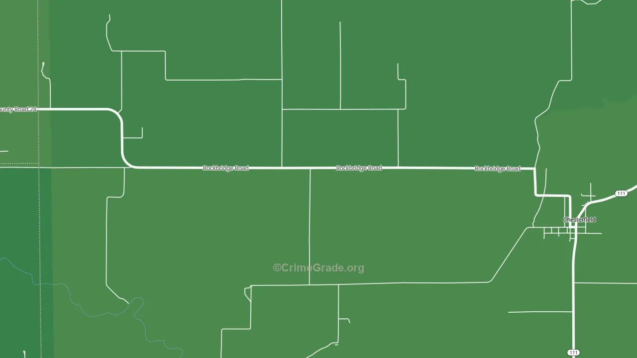 Hagaman, IL Map of Vehicle Theft Rates