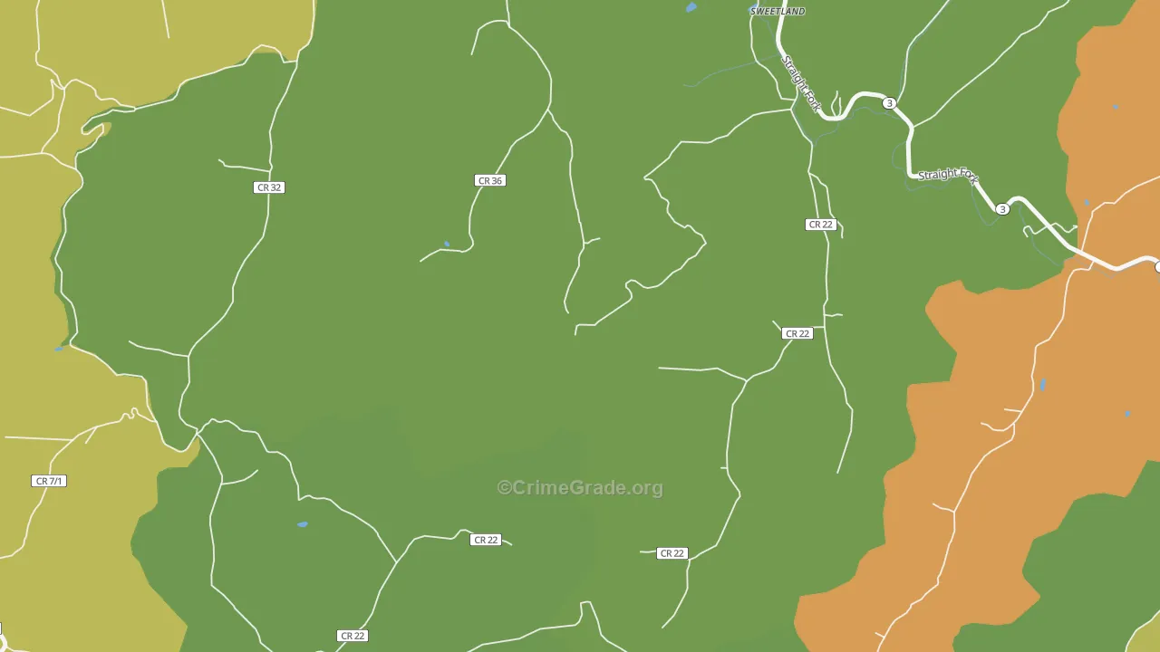 Hager, WV Map of Vehicle Theft Rates