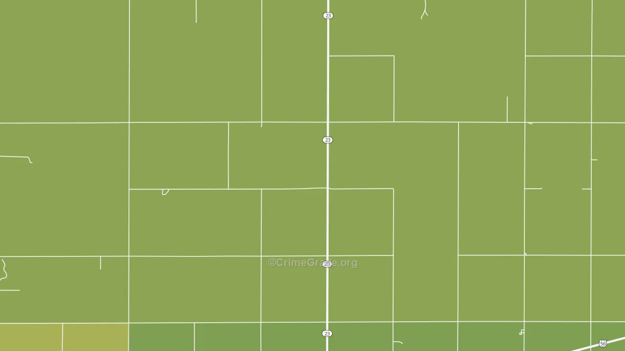 Haggard, KS Map of Vehicle Theft Rates