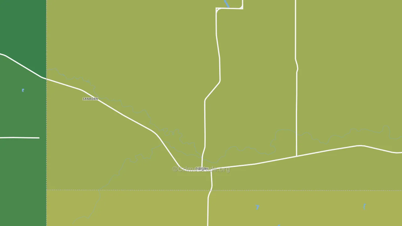 Haigler, NE Map of Vehicle Theft Rates