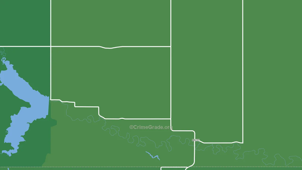 Haley, ND Map of Vehicle Theft Rates