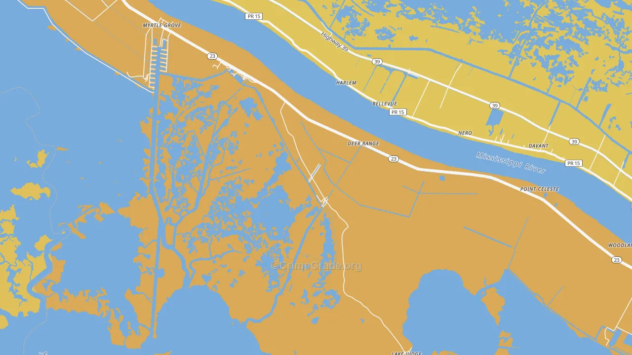 Harlem, LA Map of Vehicle Theft Rates