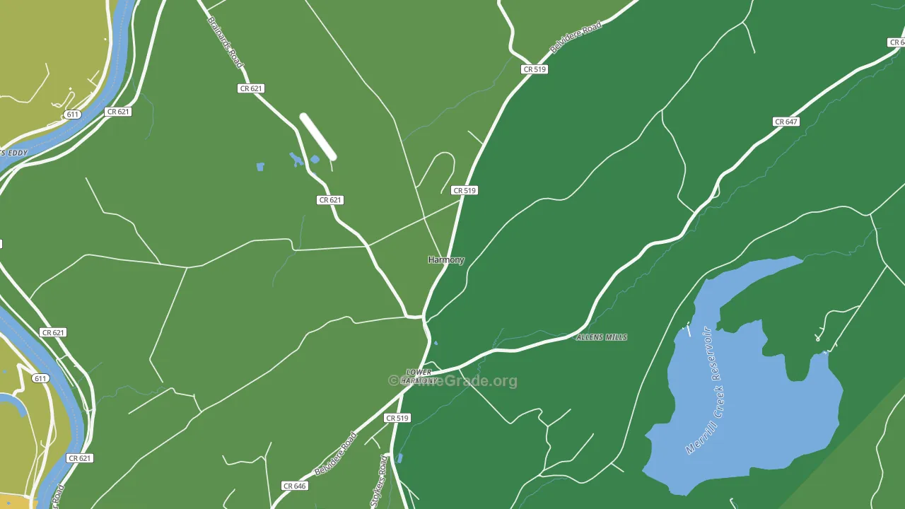 Harmony, NJ Map of Vehicle Theft Rates