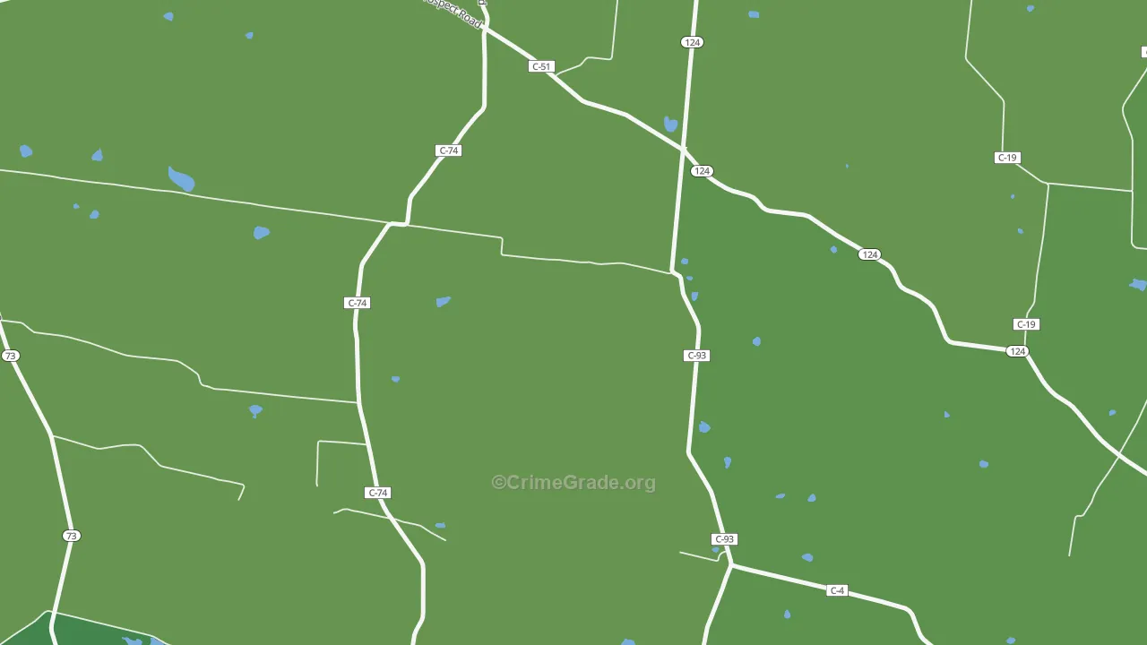 Harriett, OH Map of Vehicle Theft Rates