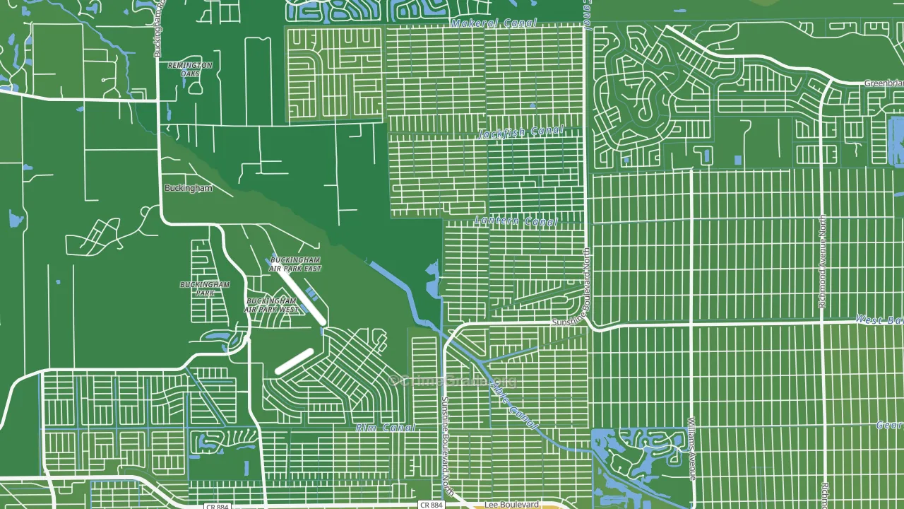 Harris, Lehigh Acres, FL Map of Vehicle Theft Rates