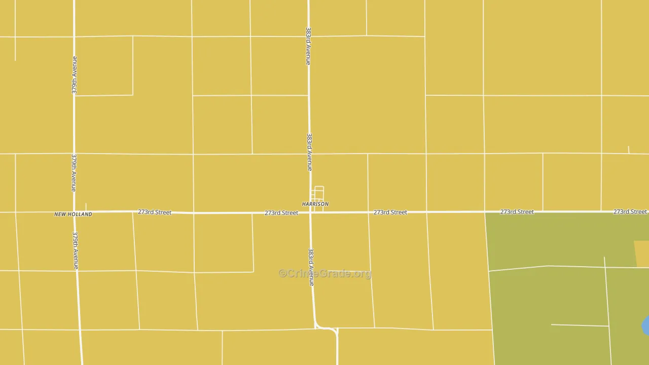 Harrison, SD Map of Vehicle Theft Rates