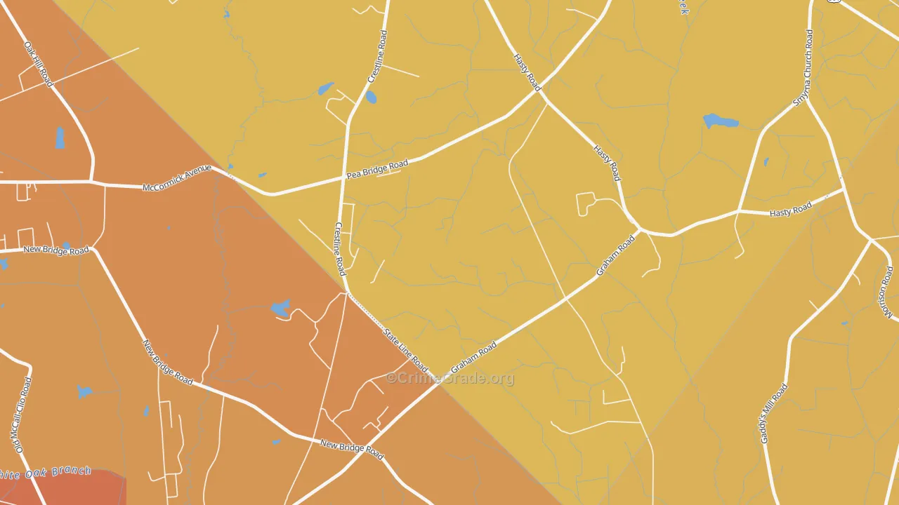 Hasty, NC Map of Vehicle Theft Rates