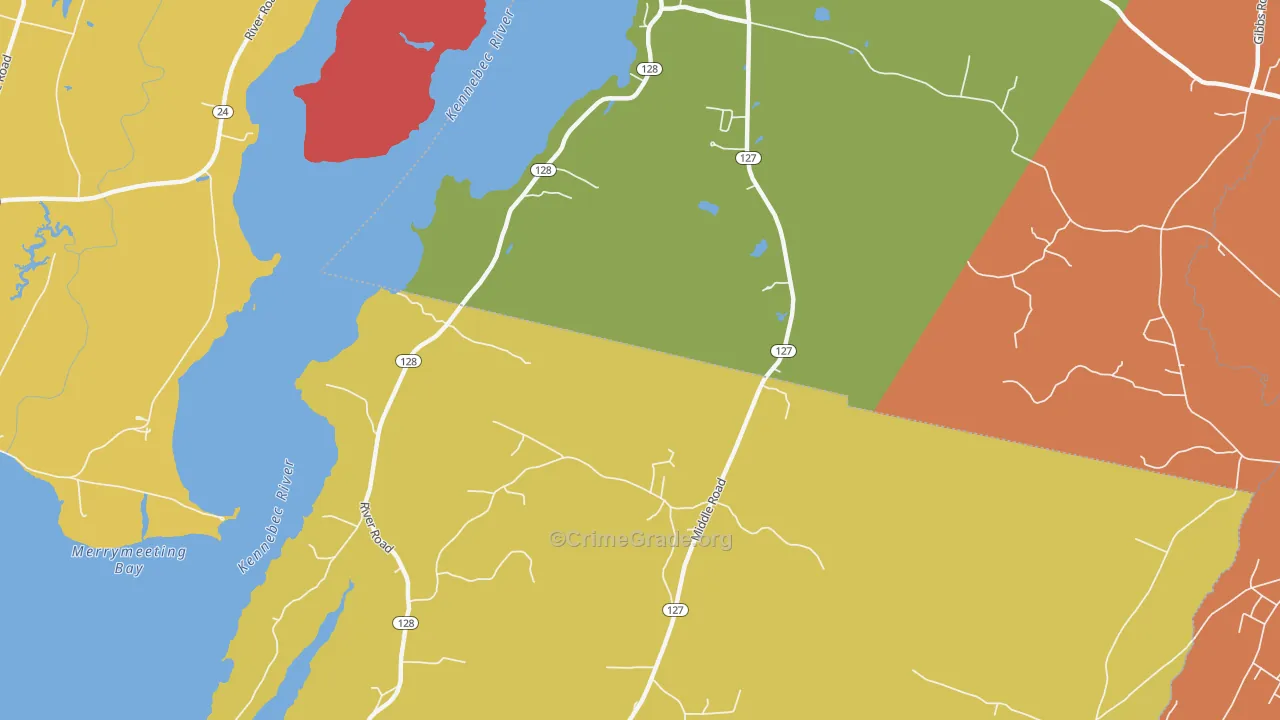 Hatchs Corner, ME Map of Vehicle Theft Rates
