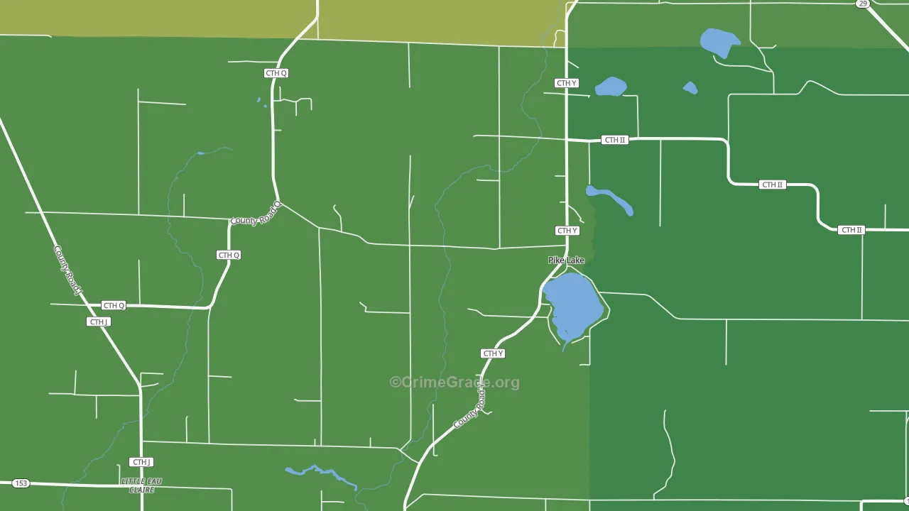 Hatley, WI Map of Vehicle Theft Rates