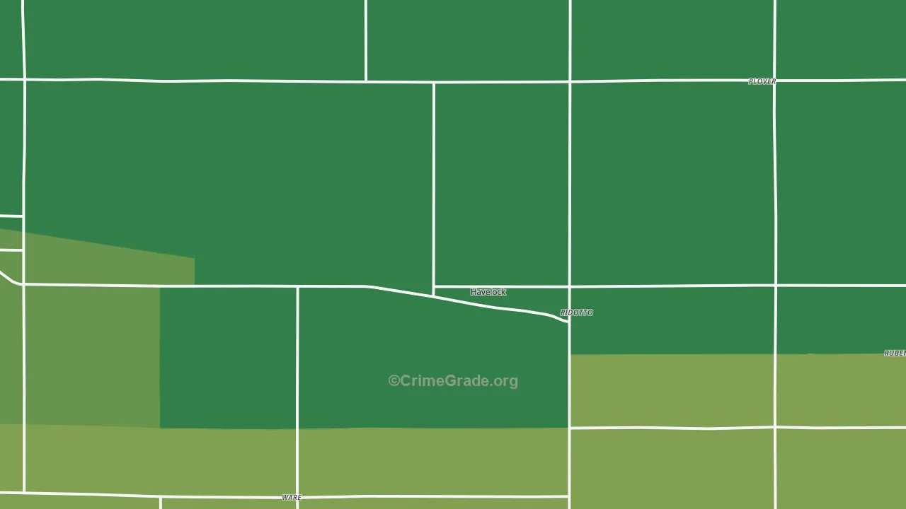 Havelock, IA Map of Vehicle Theft Rates