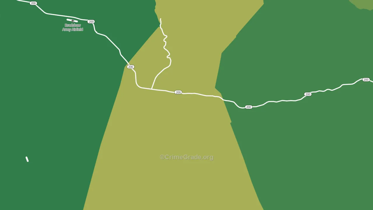 Hawaii County, HI Map of Vehicle Theft Rates