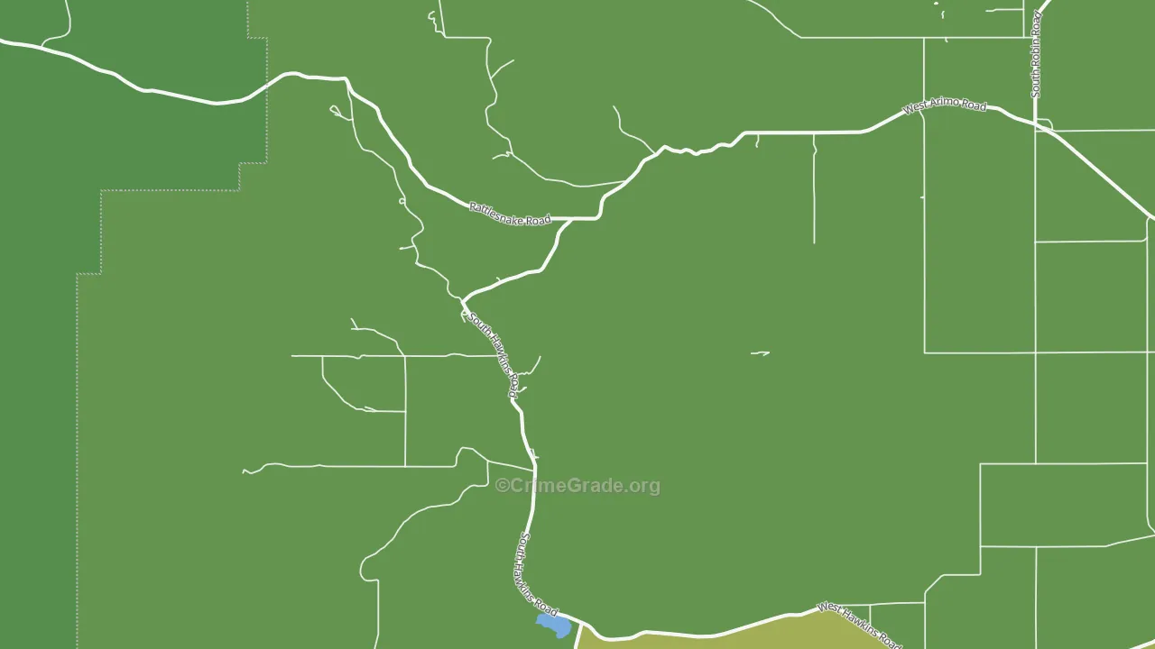 Hawkins, ID Map of Vehicle Theft Rates