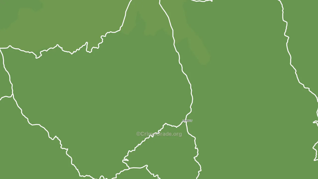 Hayfork, CA Map of Vehicle Theft Rates