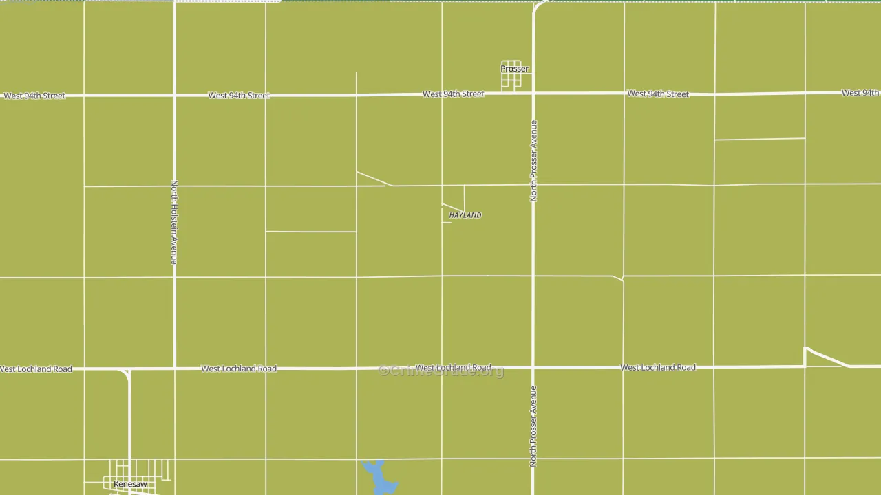 Hayland, NE Map of Vehicle Theft Rates