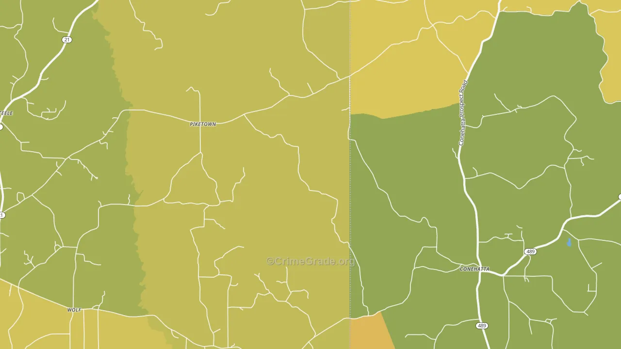 Hays, MS Map of Vehicle Theft Rates