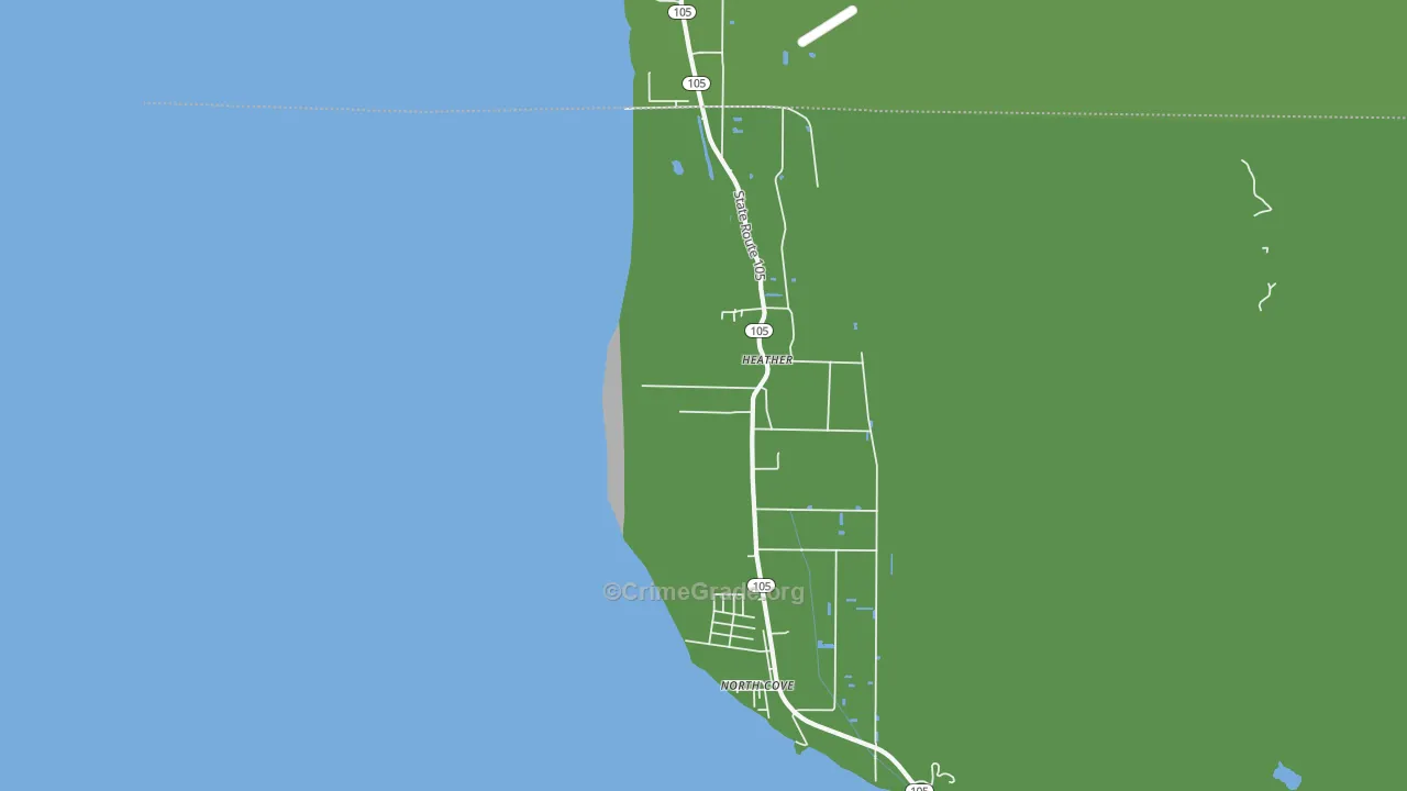 Heather, WA Map of Vehicle Theft Rates