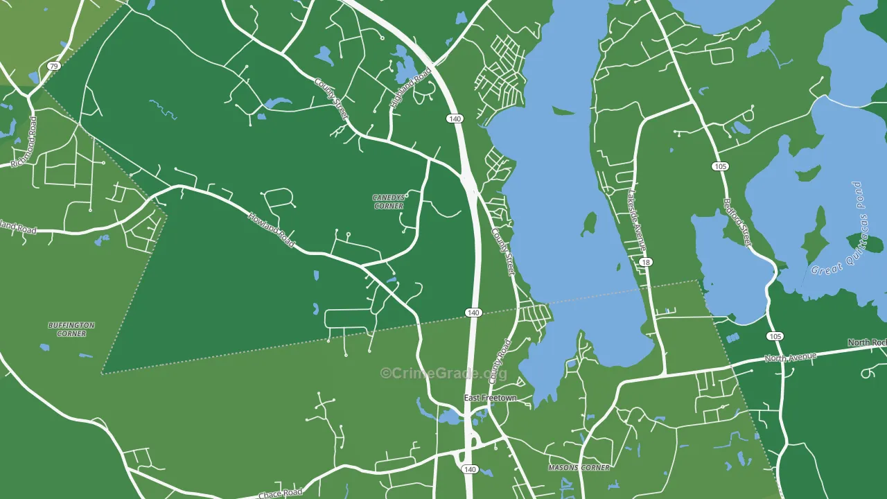 Heaven Heights, MA Map of Vehicle Theft Rates
