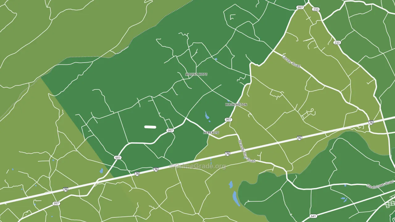 Heberlig, PA Map of Vehicle Theft Rates