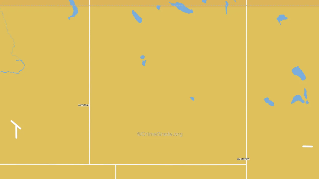 Heimdal, ND Map of Vehicle Theft Rates