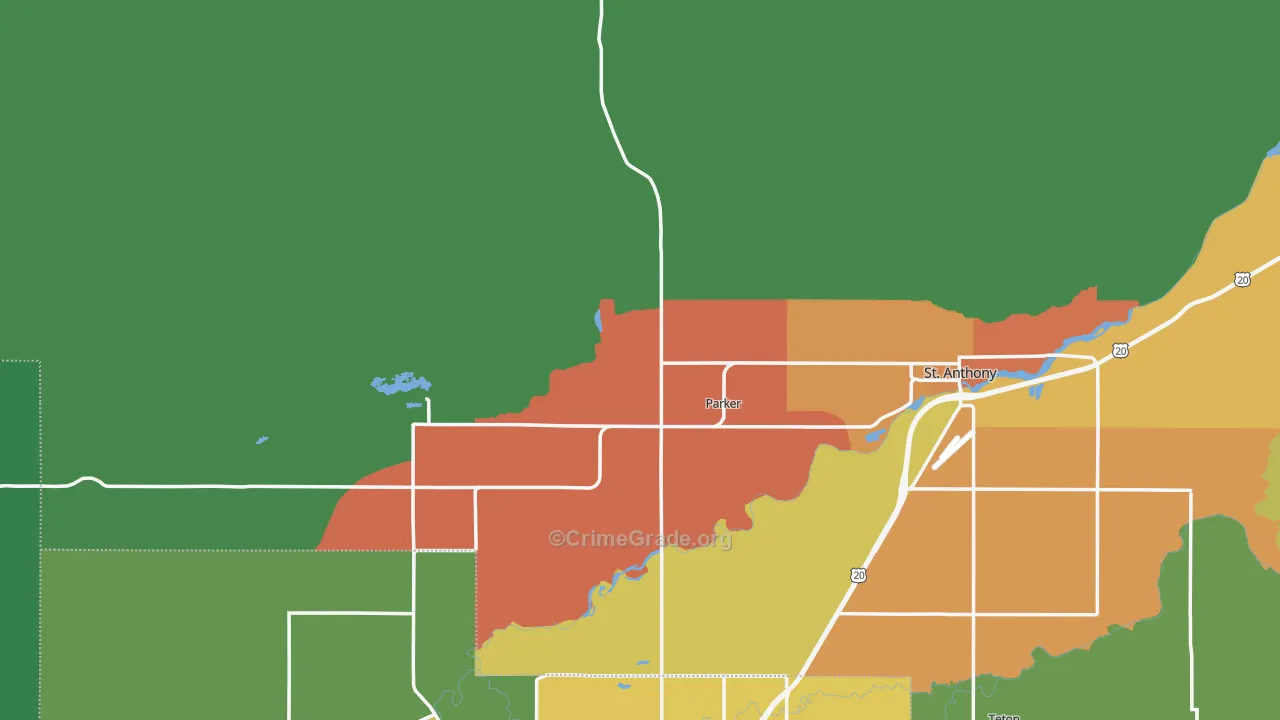 Heman, ID Map of Vehicle Theft Rates