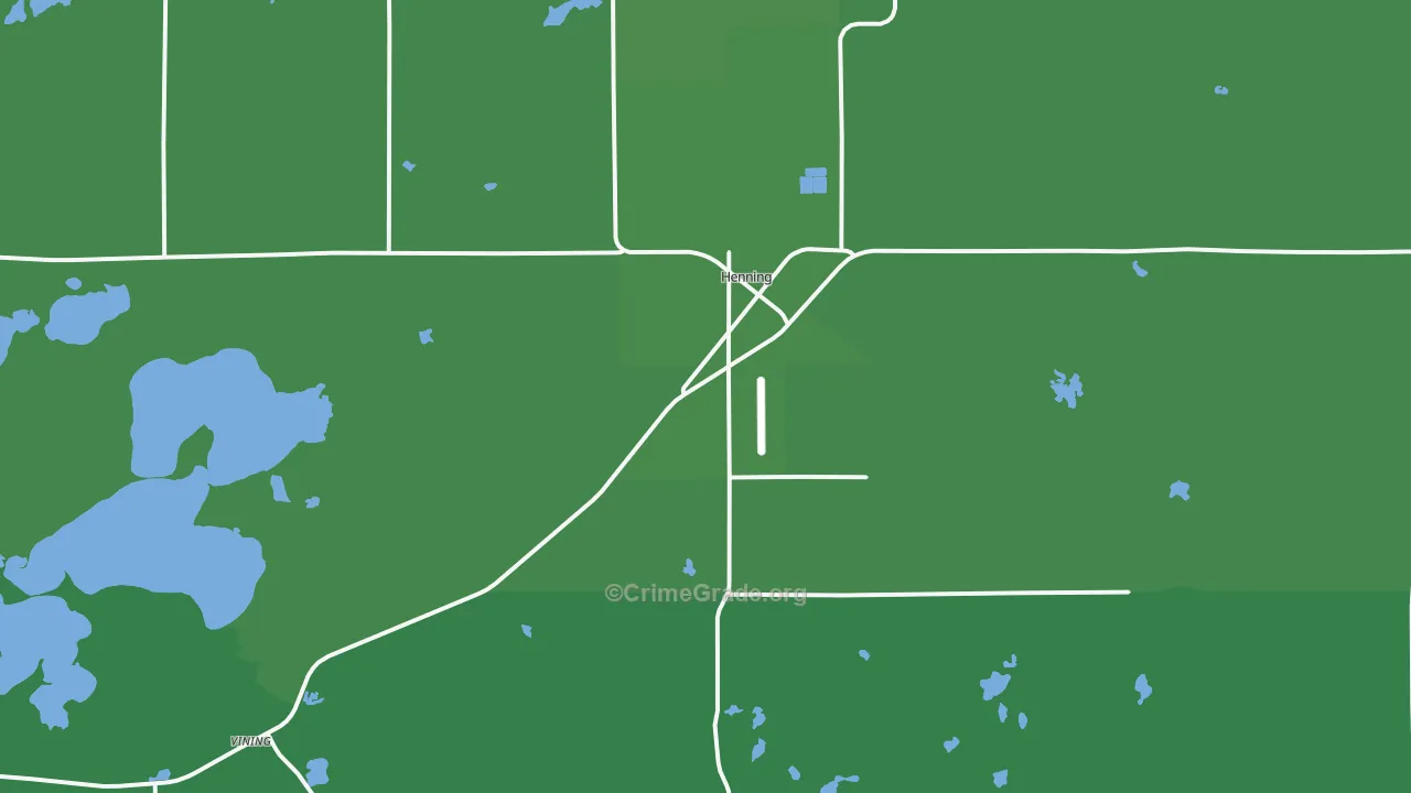 Henning, MN Map of Vehicle Theft Rates