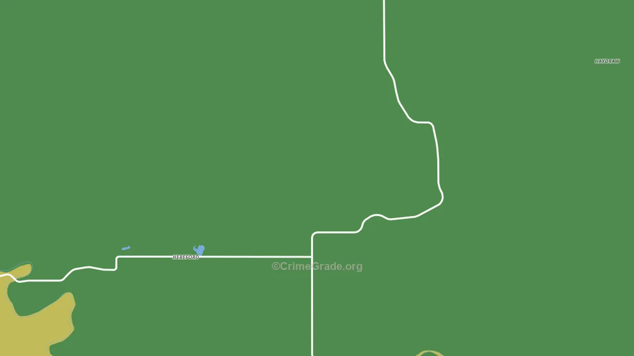 Hereford, SD Map of Vehicle Theft Rates