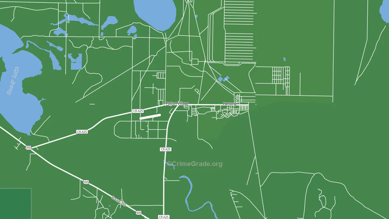 Herlong, CA Map of Vehicle Theft Rates