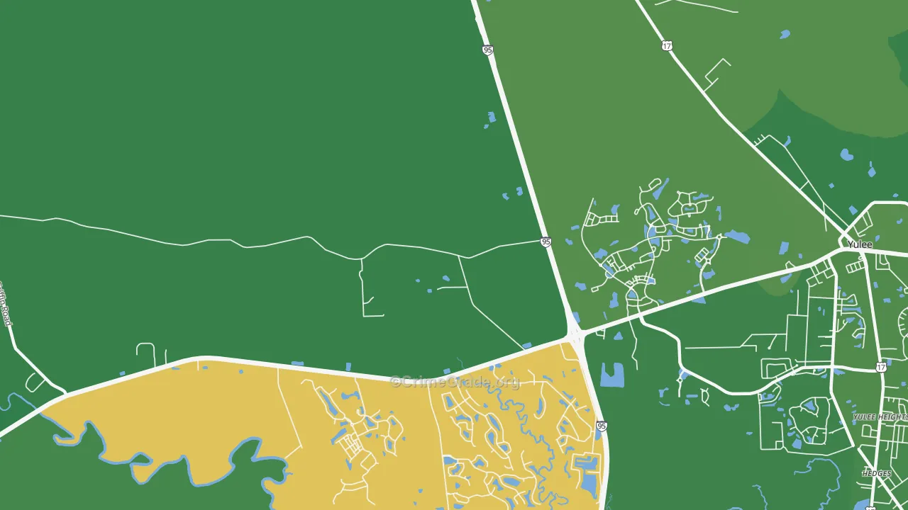 Hero, FL Map of Vehicle Theft Rates