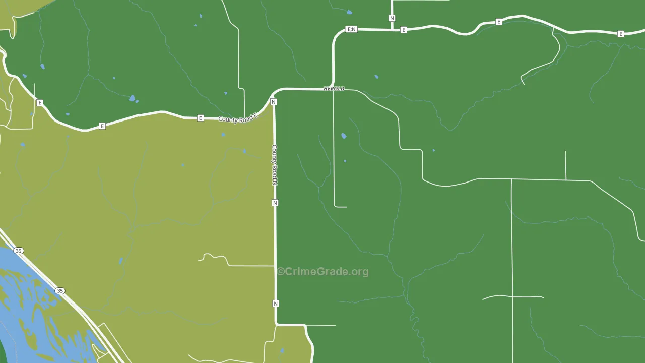 Herold, WI Map of Vehicle Theft Rates