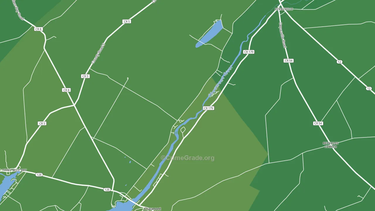 Herrick Grove, NY Map of Vehicle Theft Rates