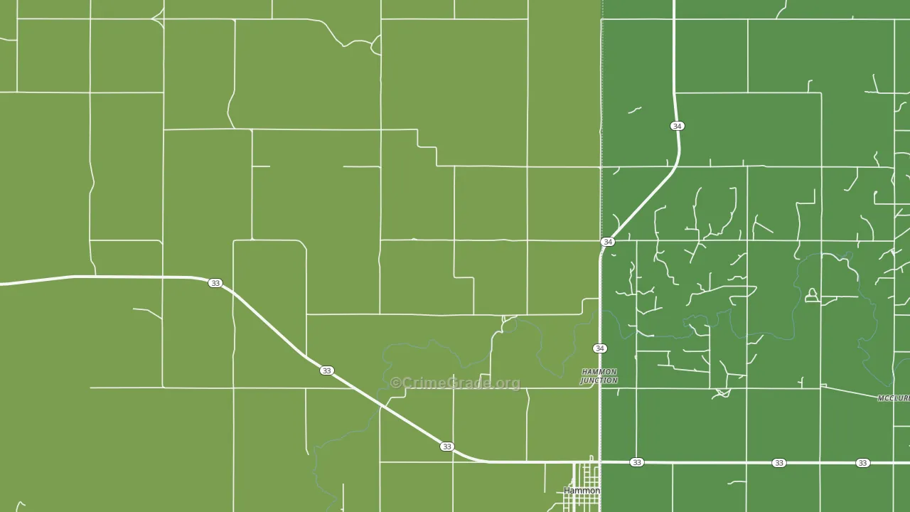 Herring, OK Map of Vehicle Theft Rates