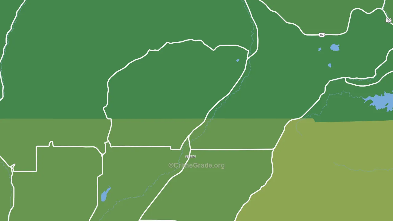 Hesperus, CO Map of Vehicle Theft Rates