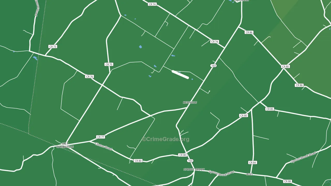 Hessville, NY Map of Vehicle Theft Rates