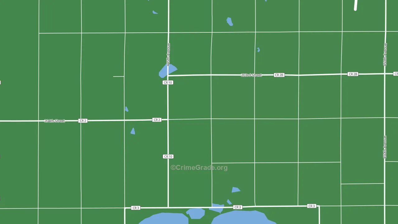 Hetland, SD Map of Vehicle Theft Rates