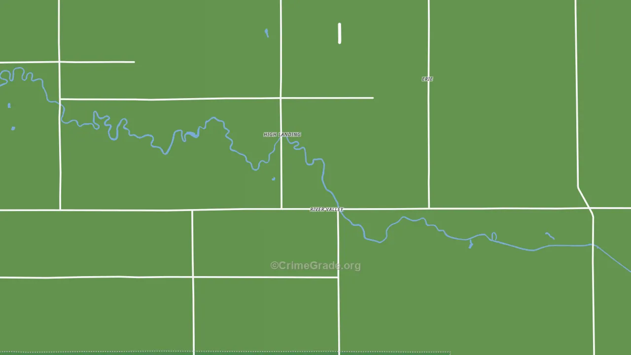High Landing, MN Map of Vehicle Theft Rates