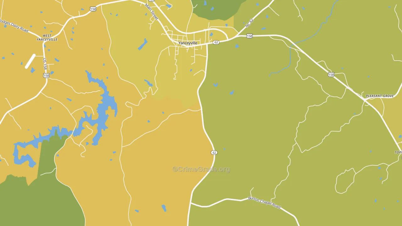 Hightowers, NC Map of Vehicle Theft Rates