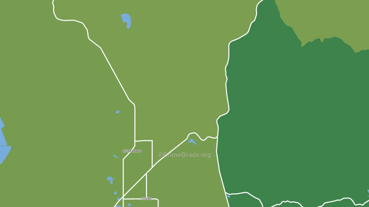 Hildebrand, OR Map of Vehicle Theft Rates