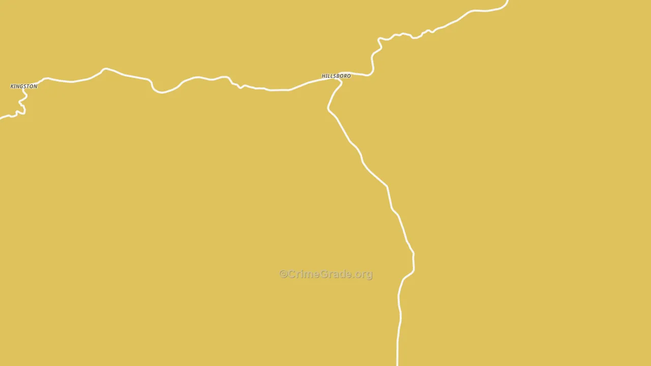 Hillsboro, NM Map of Vehicle Theft Rates