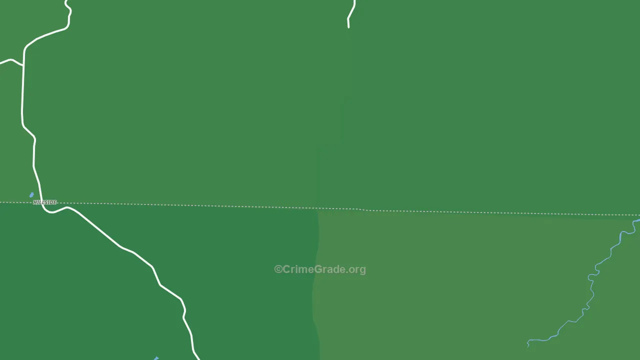 Hillside, CO Map of Vehicle Theft Rates