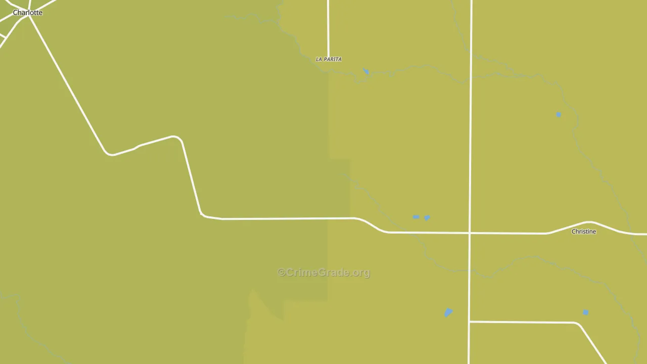 Hindes, TX Map of Vehicle Theft Rates