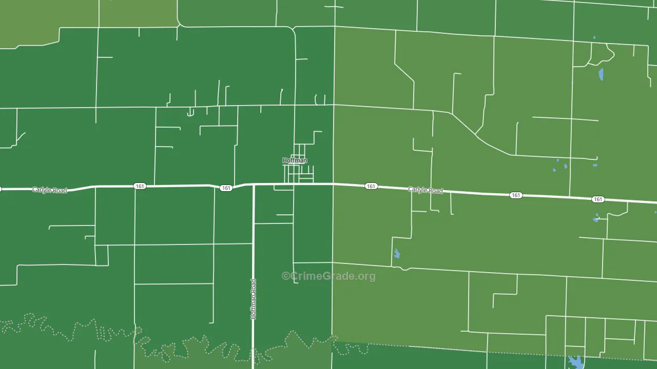 Hoffman, IL Map of Vehicle Theft Rates